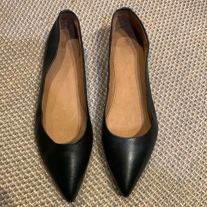 Frye black flats size 11